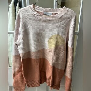 Pastel Horizon Women's Crew Neck Sweater